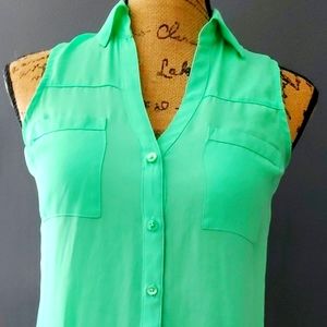 Express The Portofino Shirt Color Kelly Green size XS